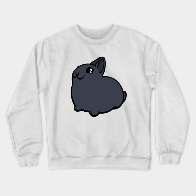 Black Bunny Rabbit Coney Crewneck Sweatshirt by RJKpoyp
